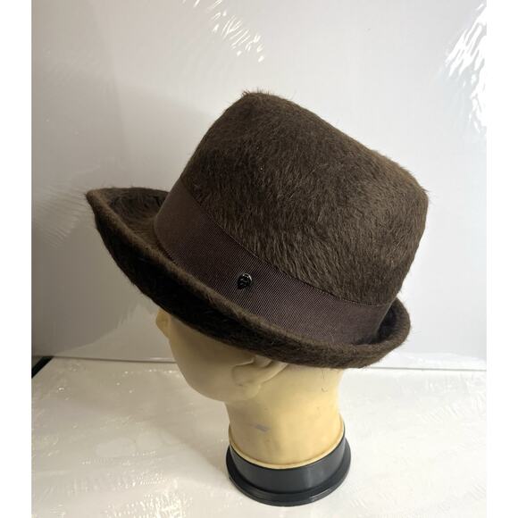 Helen Kaminski Australia Hat Mocha 100% Rabbit Fur Felt Woman's One Size Trilby - Picture 1 of 16